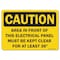 Signmission OSHA Caution, 7" Height, Rigid Plastic, OS-CS-P-710-L-19110 OS-CS-P-710-L-19110 - alternate 1